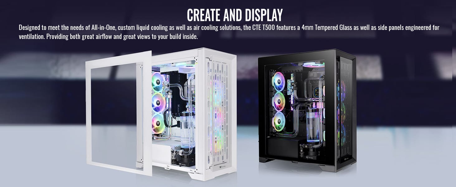 Thermaltake CTE T500 TG ARGB Snow E-ATX Full Tower Case